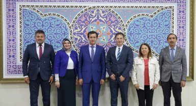 Gençlik ve Spor İl Müdürü Uzuner'den Rektör Emiroğlu’na hayırlı olsun ziyareti