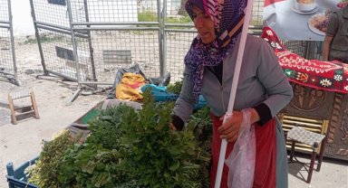 Melek Özdemir, Diyarbakır'da 25 yıldır sebze satarak geçimini sağlıyor