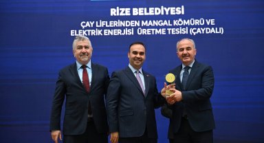 Rize Belediyesi Çay Lifinden Mangal Kömürü ve Enerji Üretim Tesisi'ne ödül