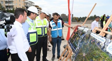 Vali Canalp, Yaşar Kemal Kent Ormanı’nda incelemelerde bulundu
