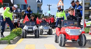 Yalova'da çocuklara yönelik trafik eğitimi