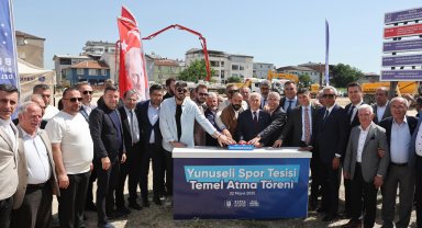 Yunuseli Mahallesi’ne yapılacak spor tesisinin temeli törenle atıldı