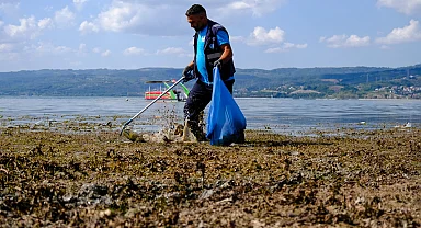 Sapanca çevresinden 2 ton çöp çıktı