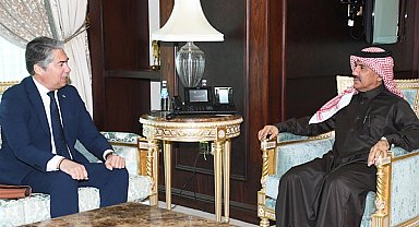 Al Hammadi, Yunanistan'ın Katar Büyükelçisi Kapodistrias ile görüştü