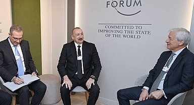 Aliyev, JPMorgan Yönetim Kurulu Başkanı Dimon ile görüştü