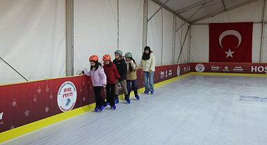 Bakırköy'de puz pisti yarıyıl tatilinde ilgi görüyor
