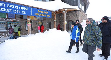 Başkan Büyükkılıç, Erciyes Kayak Merkezi’nde incelemeler yaptı