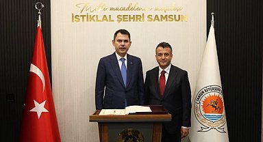 Başkan Doğan, Bakan Kurum’u makamında ağırladı