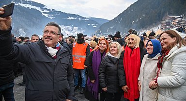 Başkan Genç'ten Uzungöl Kış Festivali'ne destek verenlere teşekkür
