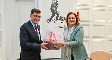 Başkan Kahveci'den Başkan Köksal'a ziyaret