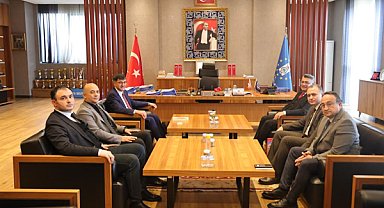 Başkan Kahveci, DPÜ heyetini ağırladı