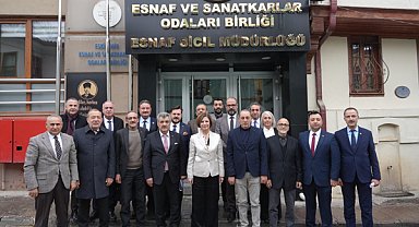 Başkan Ünlüce'den Esnaf ve Sanatkarlar Odaları Birliğine ziyaret