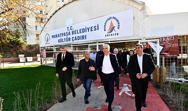 Başkan Uysal, Yeşildere Mahallesi'nde kültür çadırını inceledi