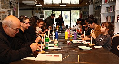 Bodrum’da Mum Boyama Atölyesi düzenlendi