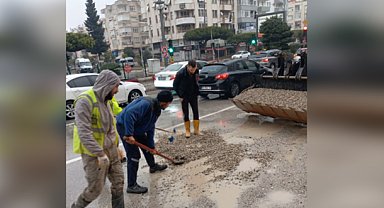 Büyükşehirden yağışın ardından olumsuzluklara müdahale 