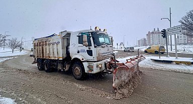 Gaziantep'te karla mücadele çalışmaları 