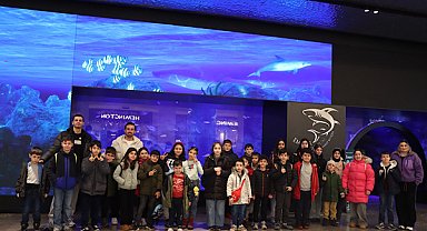 Maltepe’de çocuklar su altı dünyasını ziyaret etti