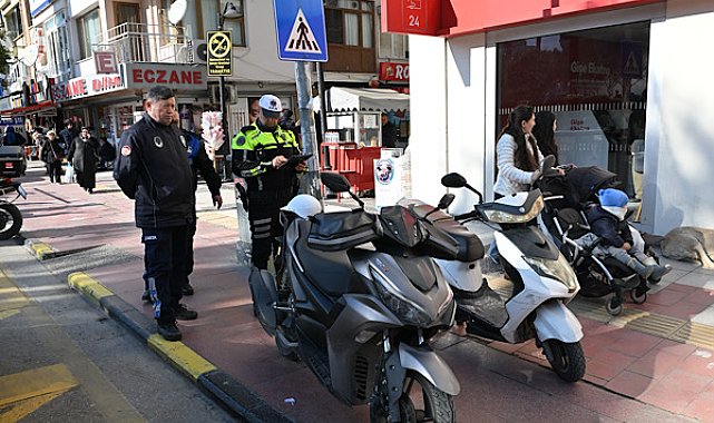 Manisa Şehzadeler’de yaya yollarına yönelik trafik denetimi yapıldı