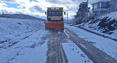 Muğla’da karla mücadele çalışmaları sürüyor