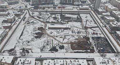 Sahabiye kentsel dönüşüm projesinde inşaat çalışmaları sürüyor