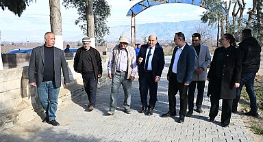 Sarıgöl Aşağı Koçaklar Mezarlığı’nın çevre duvarları yenilendi
