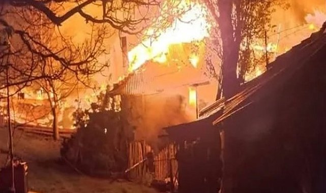 Süleymanbey Köyü’nde ev yangını