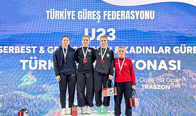 Trabzon’da sporcular U23 Türkiye Güreş Şampiyonası'nda derece elde etti
