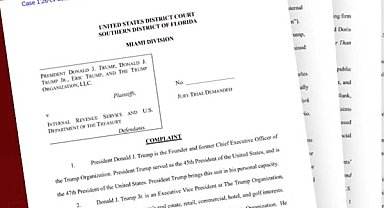 Trump, IRS ve Hazine Bakanlığı'na 10 milyar dolarlık dava açtı