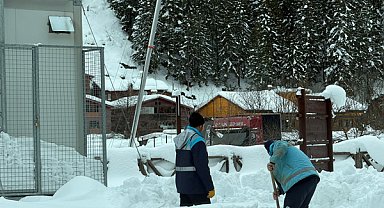 Uzungöl Kış Festivali öncesinde çalışmalar devam ediyor