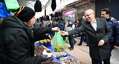 AK Parti Bursa İl Başkanı Gürkan'dan esnaf ziyareti