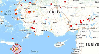 Akdeniz’de deprem