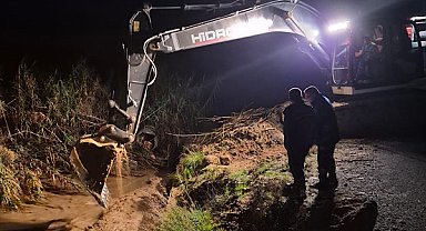 Alanya’da yağış sonrası saha çalışmaları yürütüldü