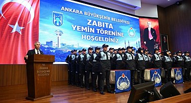 Ankara’da 110 zabıta memuru yemin ederek göreve başladı