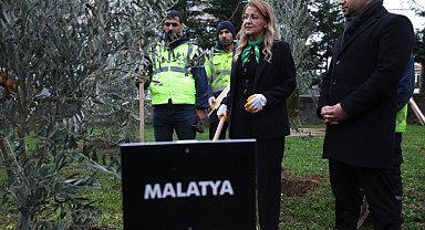 Bakırköy'de 11 ili temsilen 11 fidan dikildi