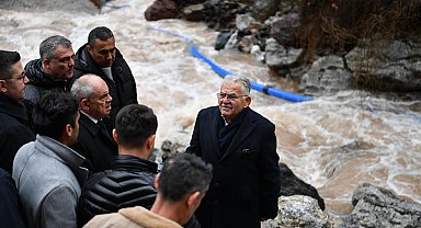 Başkan Büyükkılıç, Yahyalı’da sel ve heyelan bölgesini inceledi