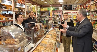 Başkan Gürel, iftar öncesi esnaf ziyaretinde bulundu