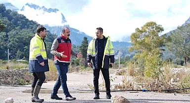 Başkan Kotan, ekiplerle birlikte sahaya indi