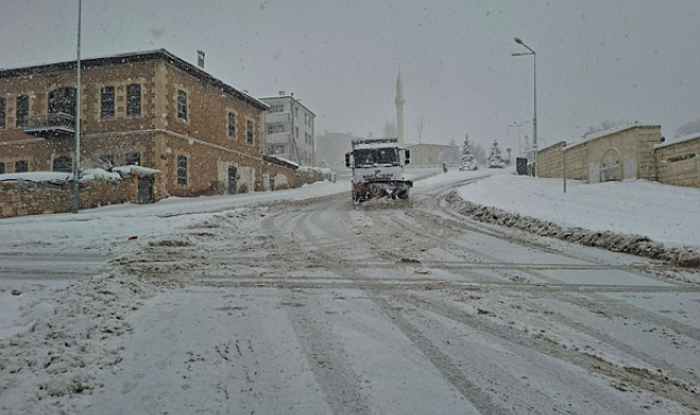 Bayburt’ta karla mücadele
