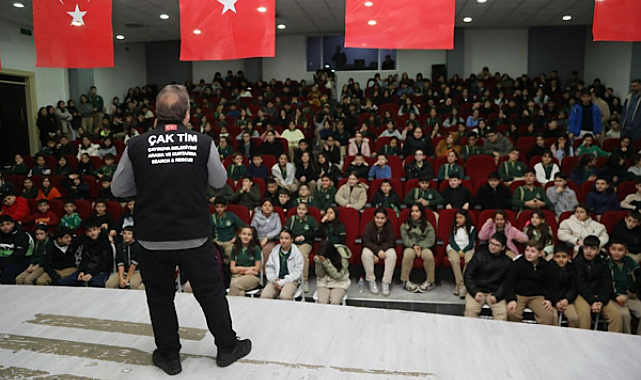 ÇAK-TİM’den okullarda afet farkındalık eğitimi veriliyor