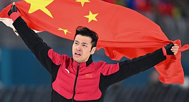 Çin kış olimpiyatlarında sürat pateninde tarih yazdı