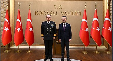 Deniz Hava Komutanı Eser, Vali Aktaş’ı ziyaret etti