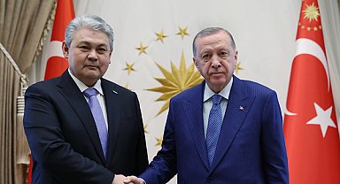 Erdoğan, Kazakistan Dışişleri Bakanı Koşerbayev'i kabul etti