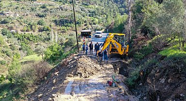 Gazipaşa’da yağış sonrası yol açma ve altyapı çalışmaları sürüyor