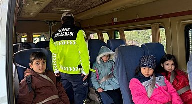 Gökdere’de okul servislerine denetim