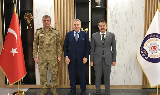 Hatay İl Emniyet Müdürü yılmaz, Aslan ve Şimşek'i Polisevi'nde ağırladı