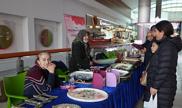 Keçiören’de konukevi sakinleri el sanatları sergisi açtı