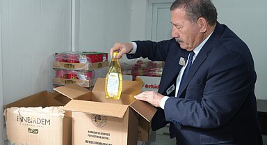 Milas Belediyesi gıda kolisi dağıtımlarını sürdürüyor