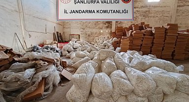 Şanlıurfa’da 40 milyon bandrolsüz makaron ele geçirildi