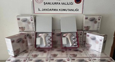 Şanlıurfa’da gümrük kaçağı epilasyon cihazları ele geçirildi