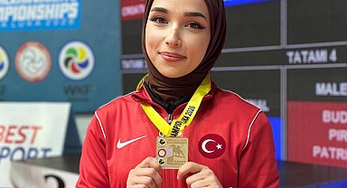 Trabzonlu karateci Keyda Nur Çolak Balkan Şampiyonu oldu